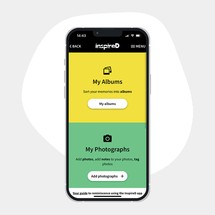 Reminiscence using the InspireD app Image